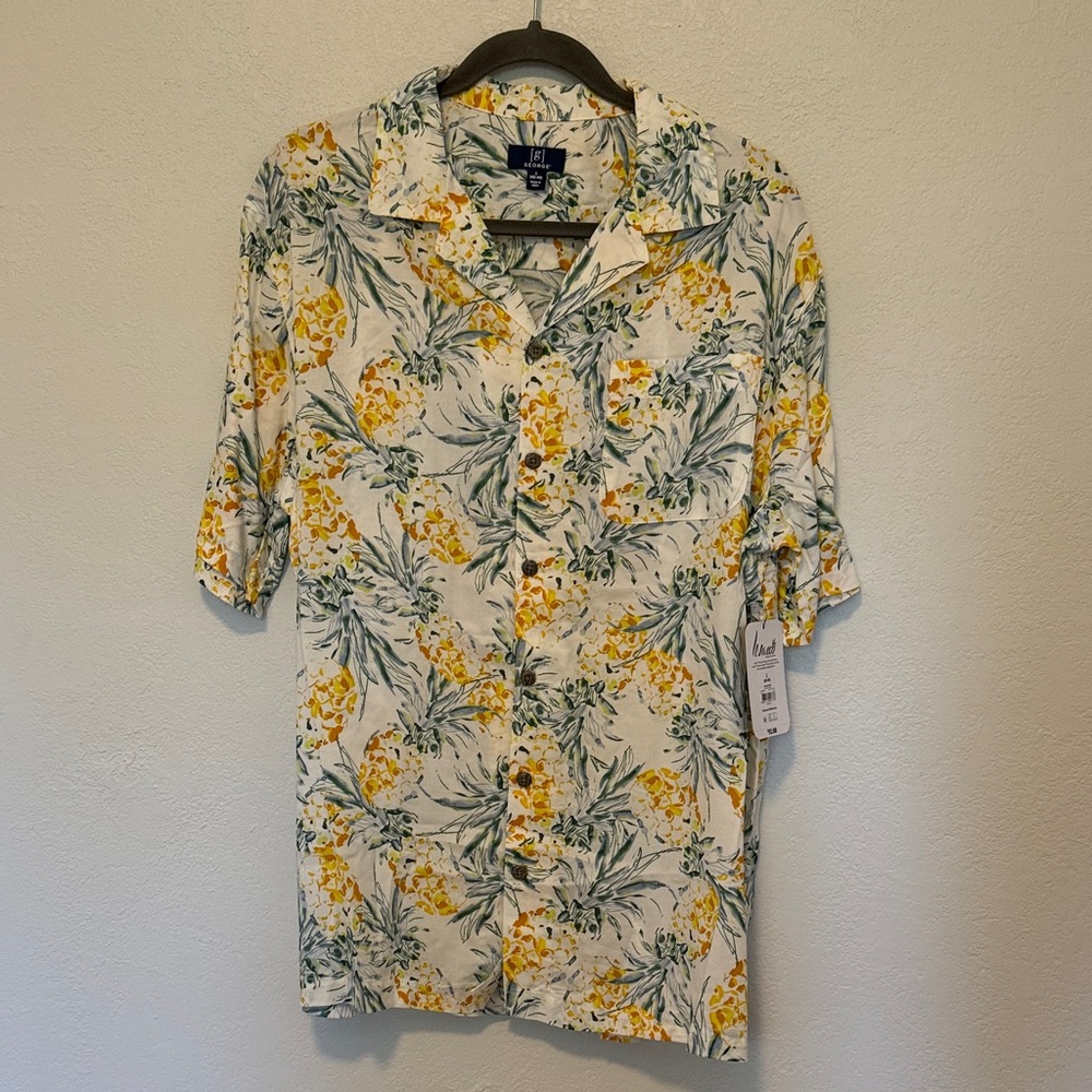 George Men’s Hawaiin button down shirt